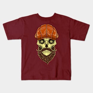 Gentleman skull head Kids T-Shirt